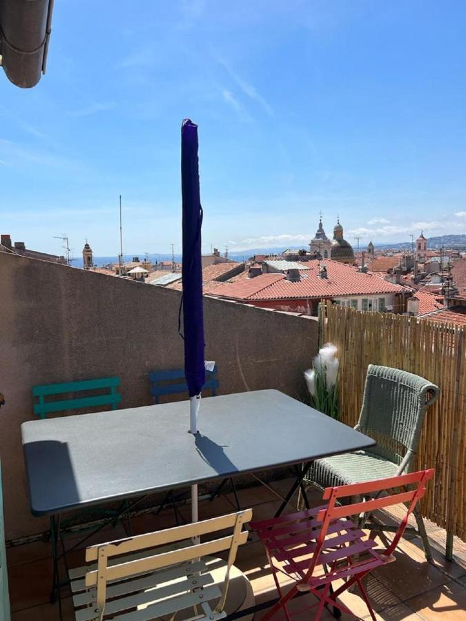 LA CROIX - F3, TERRASSE VUE PANORAMIQUE, VIEUX-NICE Old town&terrace Extérieur photo