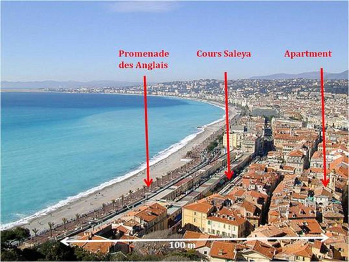 LA CROIX - F3, TERRASSE VUE PANORAMIQUE, VIEUX-NICE Old town&terrace Extérieur photo