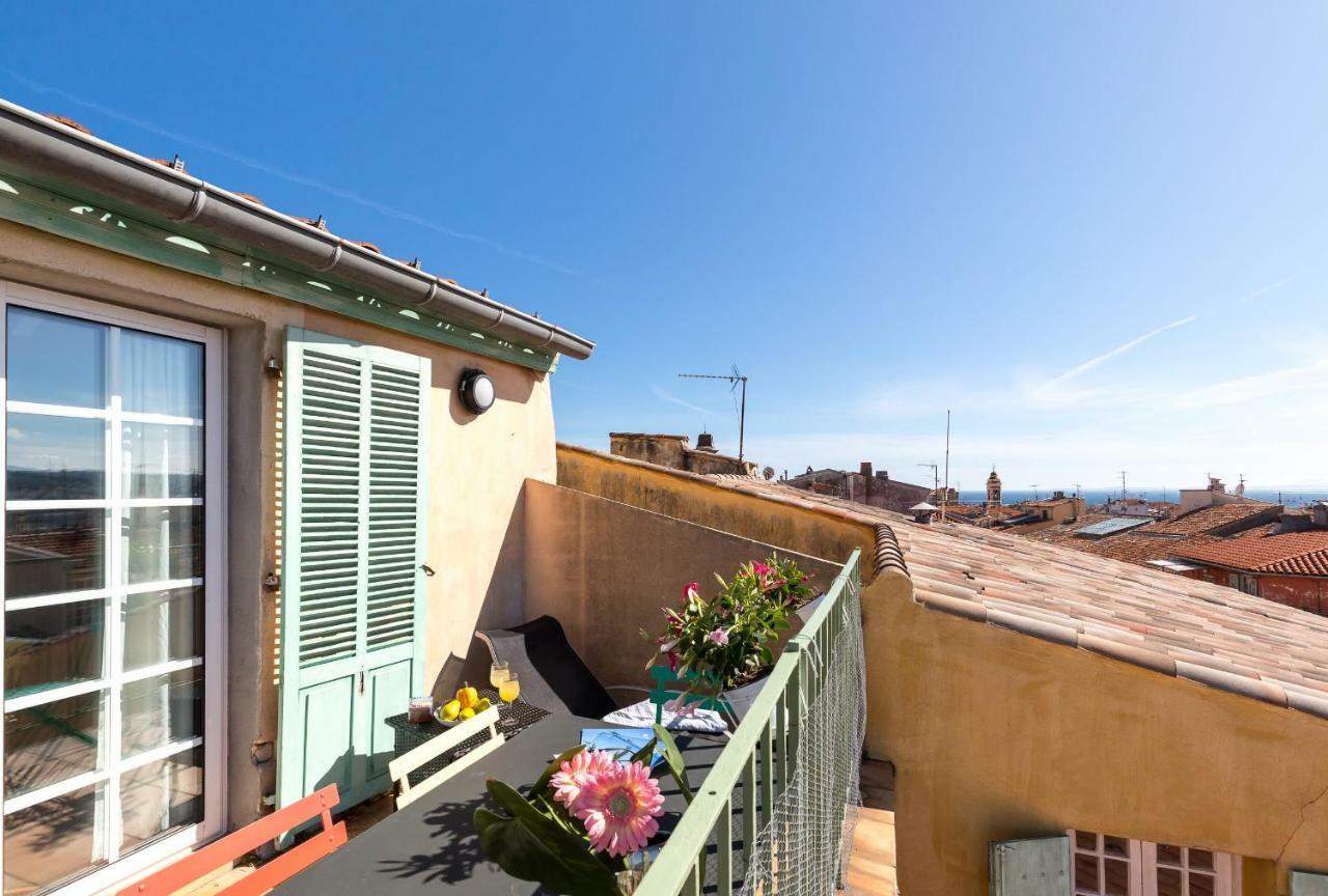 LA CROIX - F3, TERRASSE VUE PANORAMIQUE, VIEUX-NICE Old town&terrace Extérieur photo